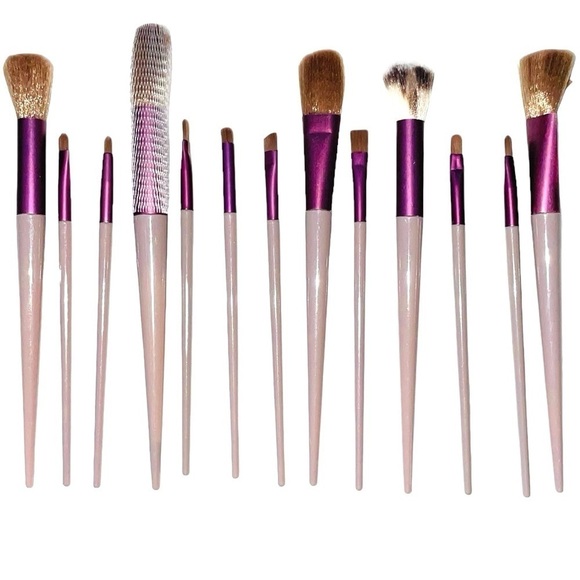 BOUTIQUE 13pc Makeup Brush Set NWT clean- beauty, self-care beauty- rocks TAUPE - Picture 1 of 7